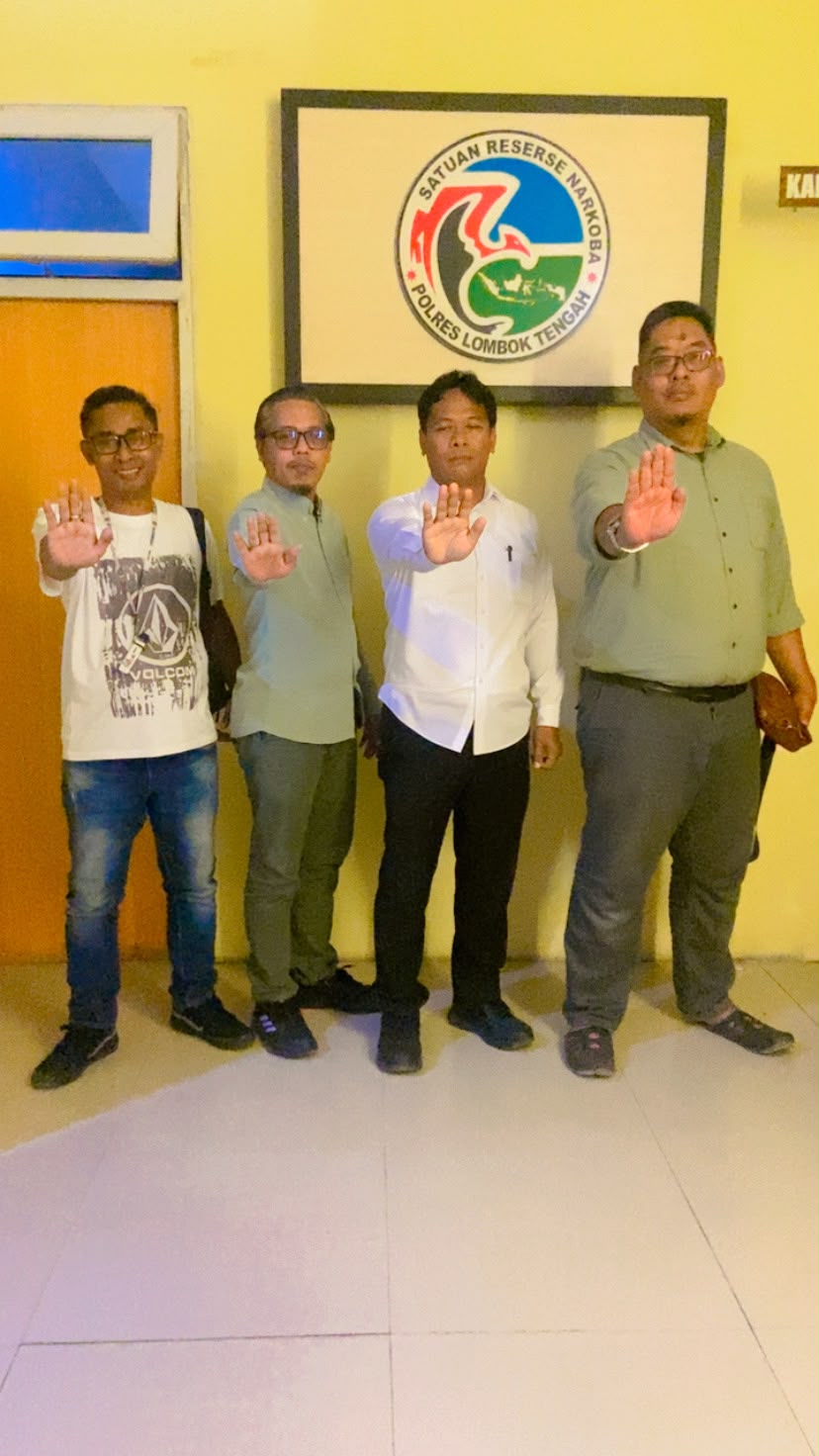 FP4NTB DAN SEMESTA NTB:NARKOBA SUDAH MENYASAR KE SEMUA PROFESI DAN USIA,DUKUNG AKP. MULIYADI PERKUAT PEMBERANTASAN MELAWAN NARKOTIKA.